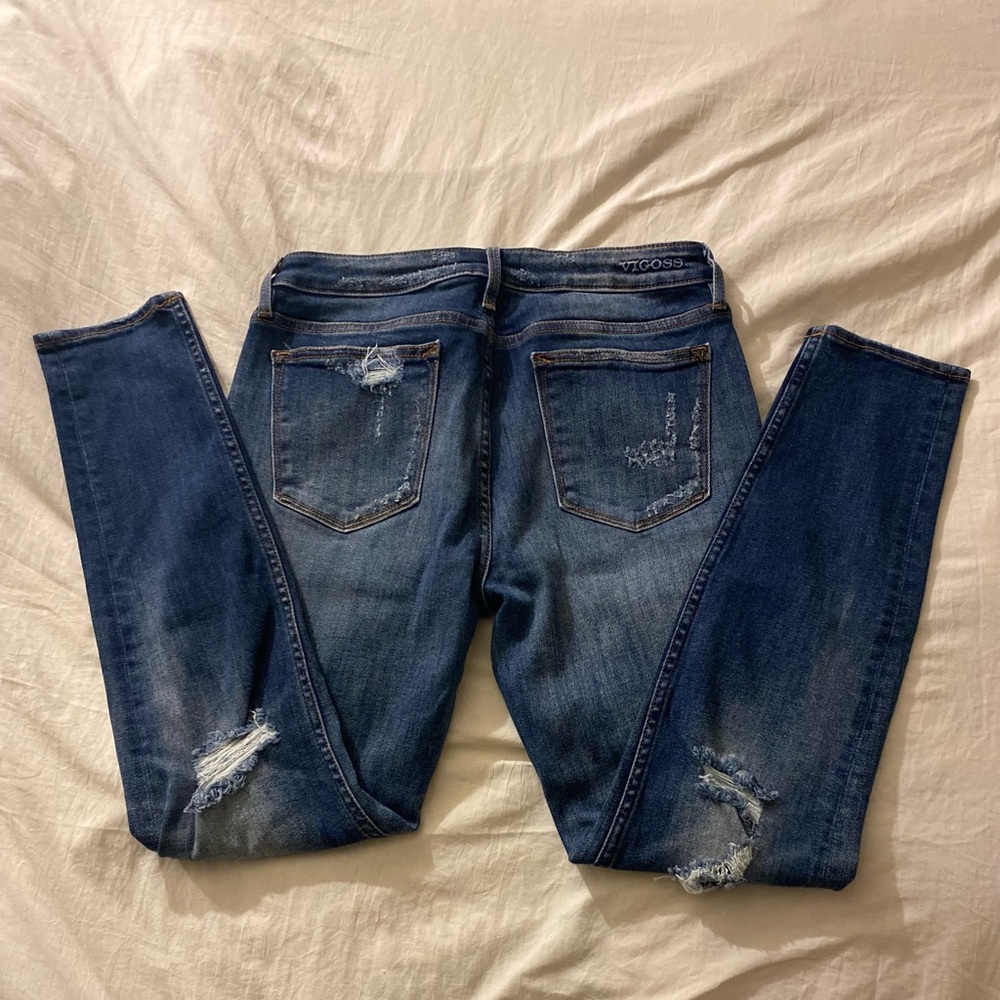 Vigoss Blue Skinny Jeans with Stretch - Picture 2 of 7